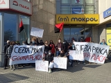 Pikieta pod siedziba firmy Layster (Warszawa, 19.04.2021 r.)