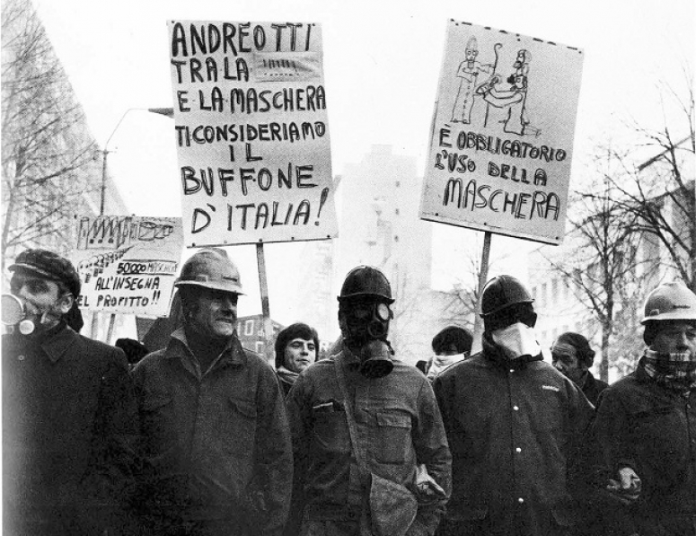 Demonstracja robotnik&oacute;w Porto Maghera