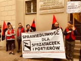 Pikieta Inicjatywy Pracowniczej pod ZKZL (Poznań, 16.10.2019)