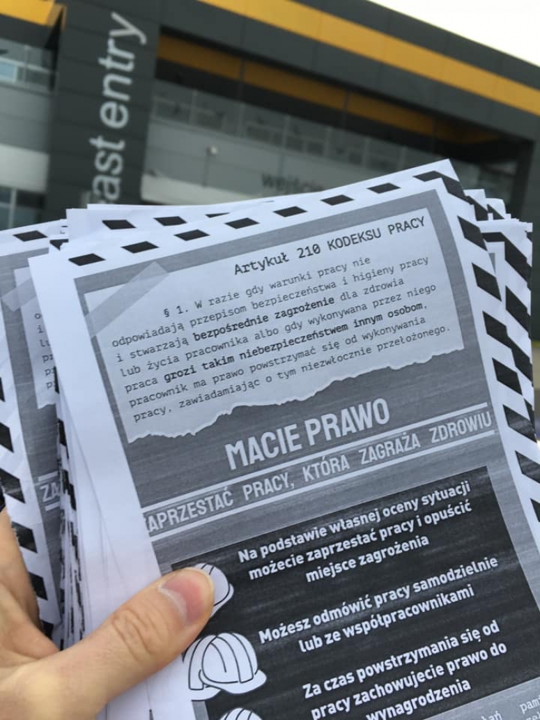 Akcja informacyjna w polskich magazynach Amazona