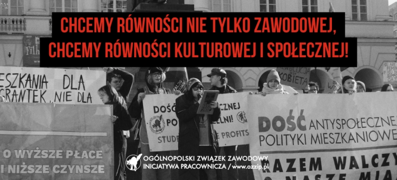 Chcemy r&oacute;wności nie tylko zawodowej, chcemy r&oacute;wności kulturowej i społecznej! Przem&oacute;wienie z Socjalnej Manify 2024