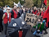 warszawskie komisje OZZ IP na demonstracji klimatycznej w Warszawie (wrzesień 2019)
