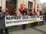 Pikieta OZZ IP pod Urzędem Miasta (Poznań, 23.11.2018)